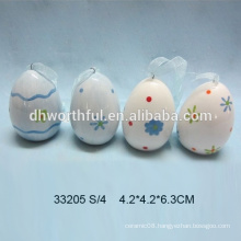 Multi-colour ceramic hanging Easter eggs for 2015 Easter party decoration